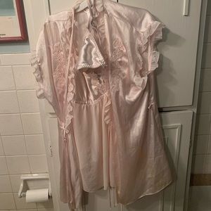 Silky lingerie sleep set